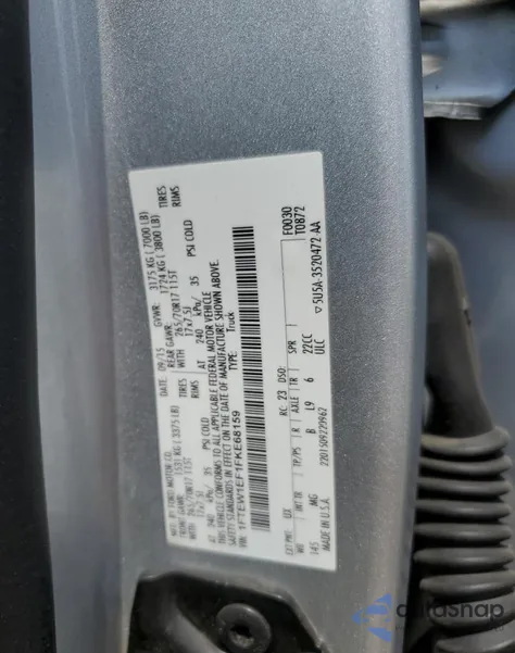 2015 Ford F150 Supercrew z USA, uszkodzony, nr VIN 1FTEW1EF1FKE68159